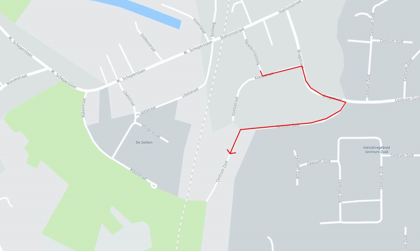 alternatieve route laambroekvijvers